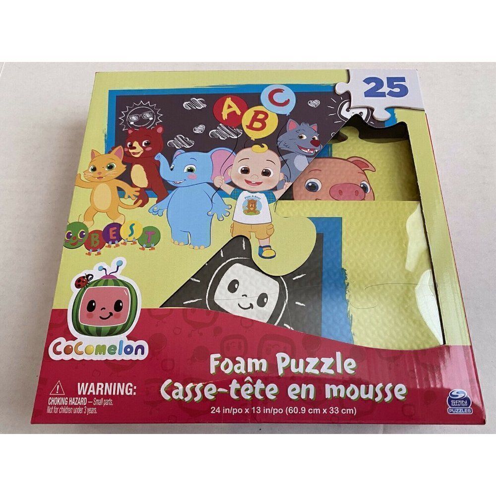 COCOMELON 25 Piece Foam Jigsaw Puzzle Mat 24” X 13” Classroom Best Friends NEW‎